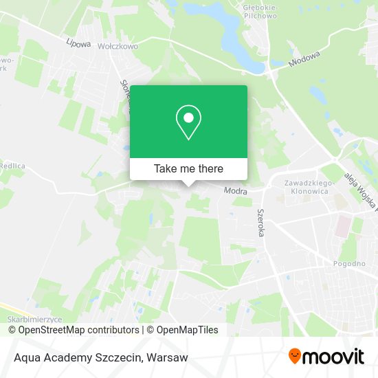 Aqua Academy Szczecin map