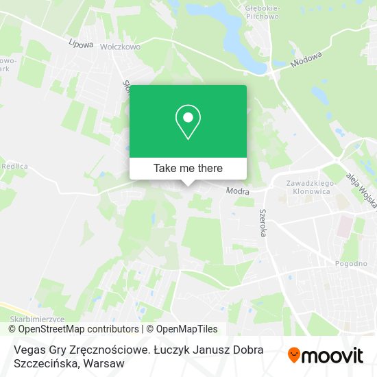 Vegas Gry Zręcznościowe. Łuczyk Janusz Dobra Szczecińska map