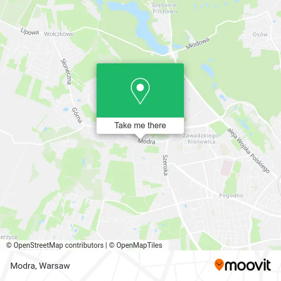 Modra map