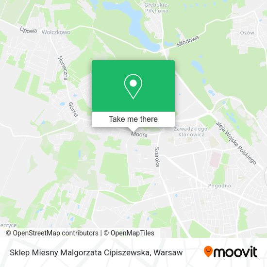 Sklep Miesny Malgorzata Cipiszewska map