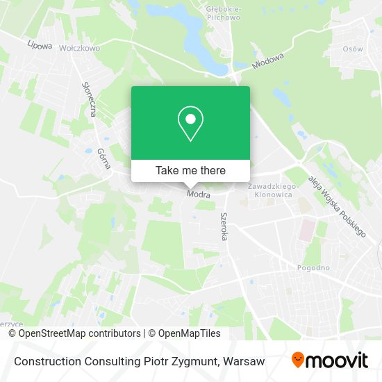 Construction Consulting Piotr Zygmunt map