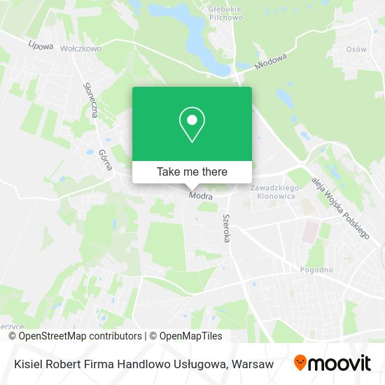 Kisiel Robert Firma Handlowo Usługowa map