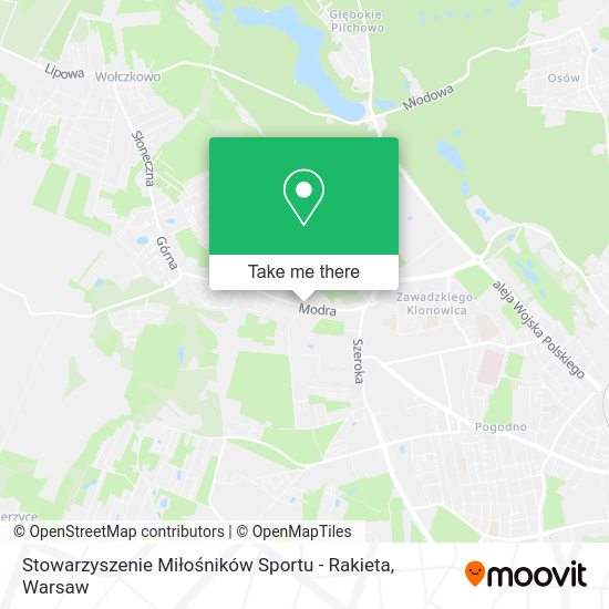 Stowarzyszenie Miłośników Sportu - Rakieta map