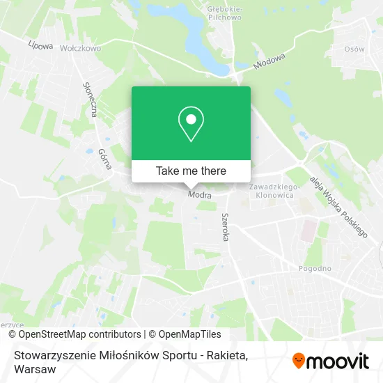 Карта Stowarzyszenie Miłośników Sportu - Rakieta