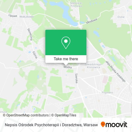 Nepsis Ośrodek Psychoterapii i Doradztwa map