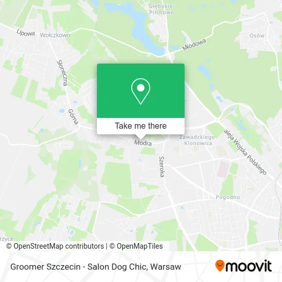 Groomer Szczecin - Salon Dog Chic map