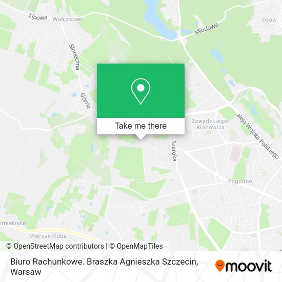 Biuro Rachunkowe. Braszka Agnieszka Szczecin map