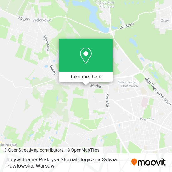 Indywidualna Praktyka Stomatologiczna Sylwia Pawłowska map