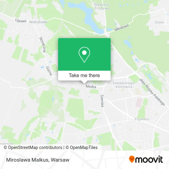 Miroslawa Malkus map