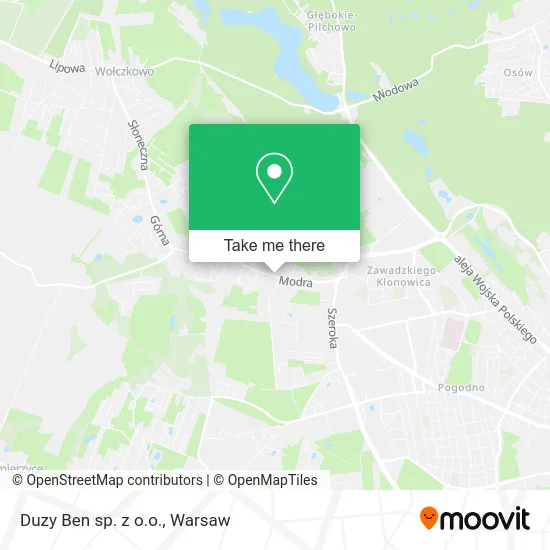 Duzy Ben sp. z o.o. map