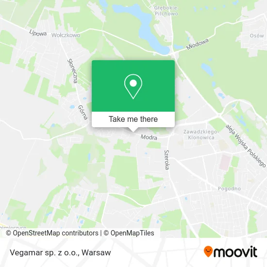 Vegamar sp. z o.o. map