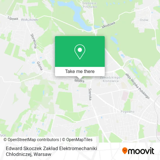 Edward Skoczek Zakład Elektromechaniki Chłodniczej map