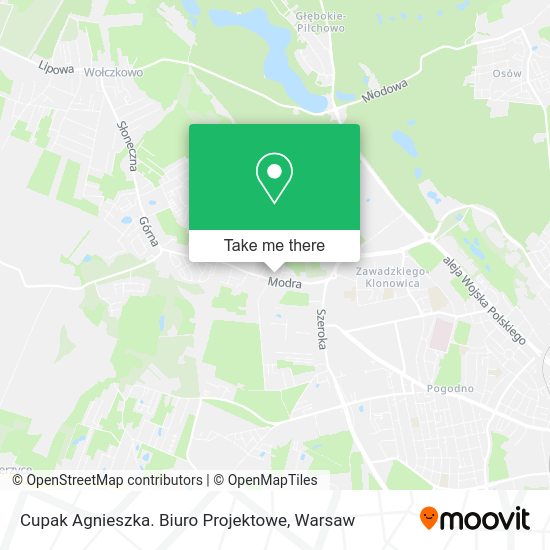 Cupak Agnieszka. Biuro Projektowe map