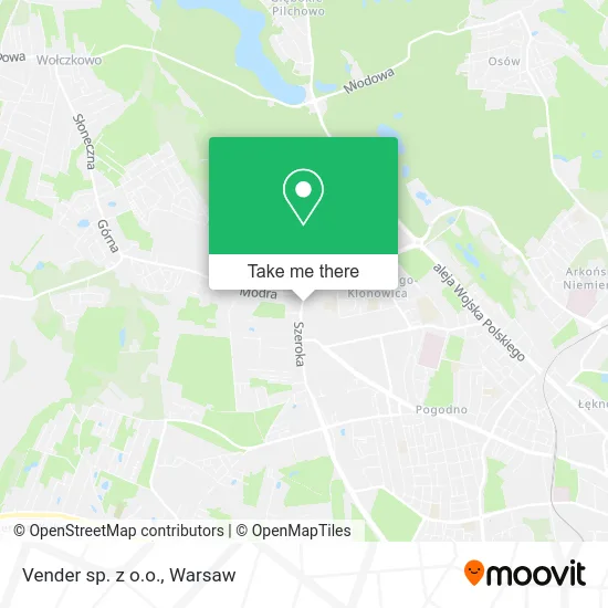 Vender sp. z o.o. map