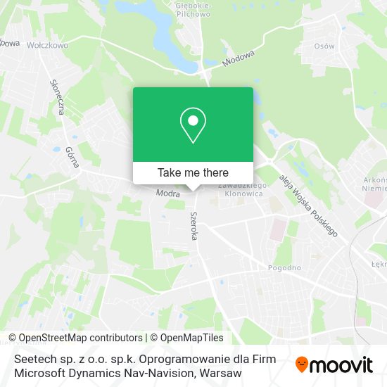 Seetech sp. z o.o. sp.k. Oprogramowanie dla Firm Microsoft Dynamics Nav-Navision map