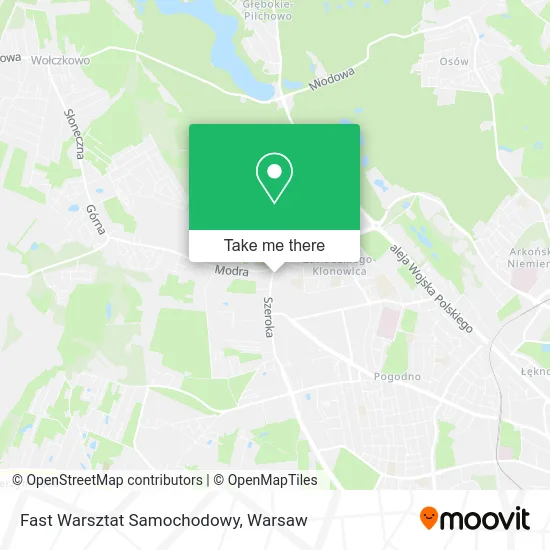 Карта Fast Warsztat Samochodowy