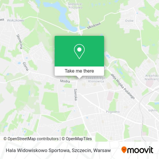 Карта Hala Widowiskowo Sportowa, Szczecin