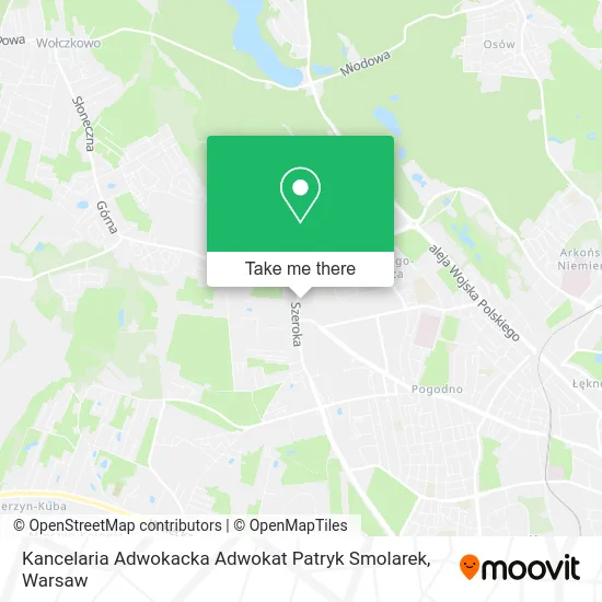 Kancelaria Adwokacka Adwokat Patryk Smolarek map