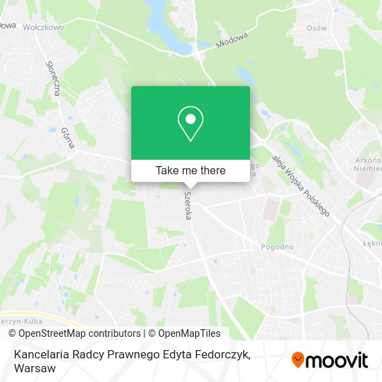 Kancelaria Radcy Prawnego Edyta Fedorczyk map