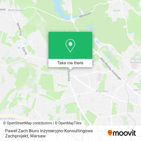 Paweł Zach Biuro Inżynieryjno-Konsultingowe Zachprojekt map