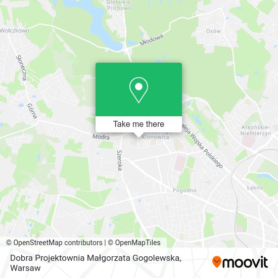 Dobra Projektownia Małgorzata Gogolewska map