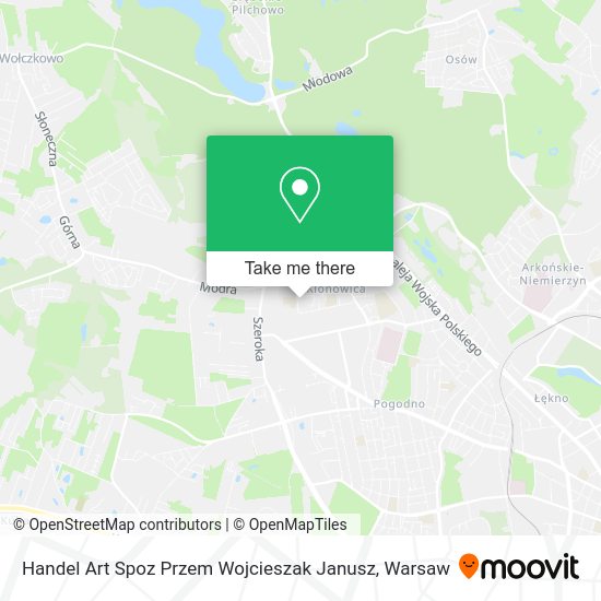 Handel Art Spoz Przem Wojcieszak Janusz map