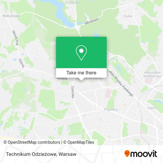 Technikum Odzieżowe map