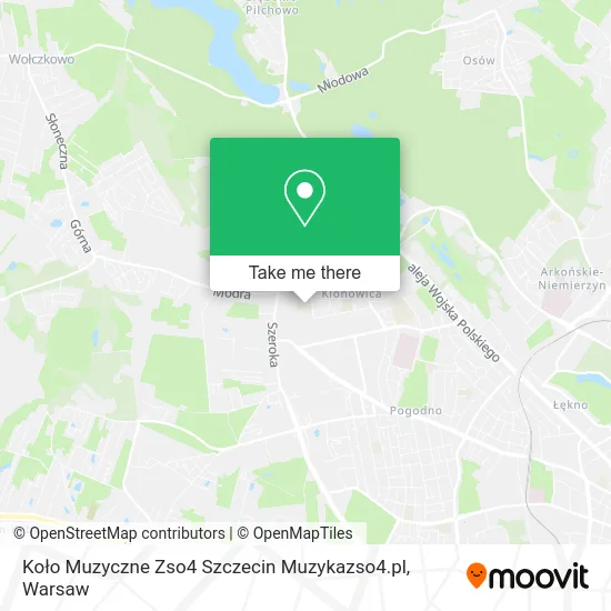 Карта Koło Muzyczne Zso4 Szczecin Muzykazso4.pl