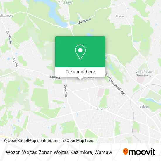 Карта Wozen Wojtas Zenon Wojtas Kazimiera