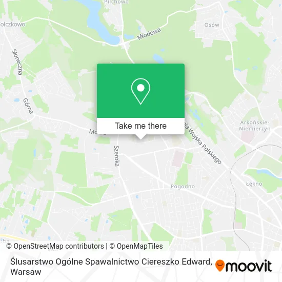 Ślusarstwo Ogólne Spawalnictwo Ciereszko Edward map