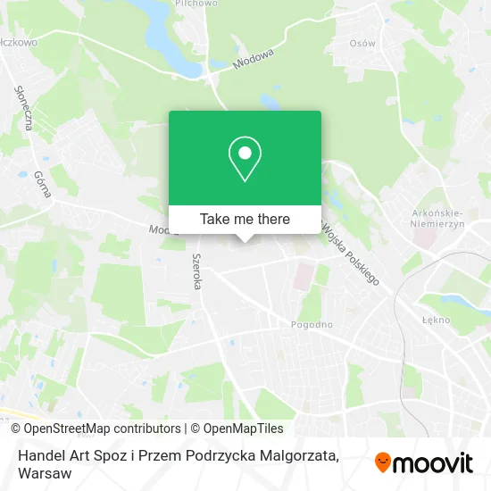 Карта Handel Art Spoz i Przem Podrzycka Malgorzata