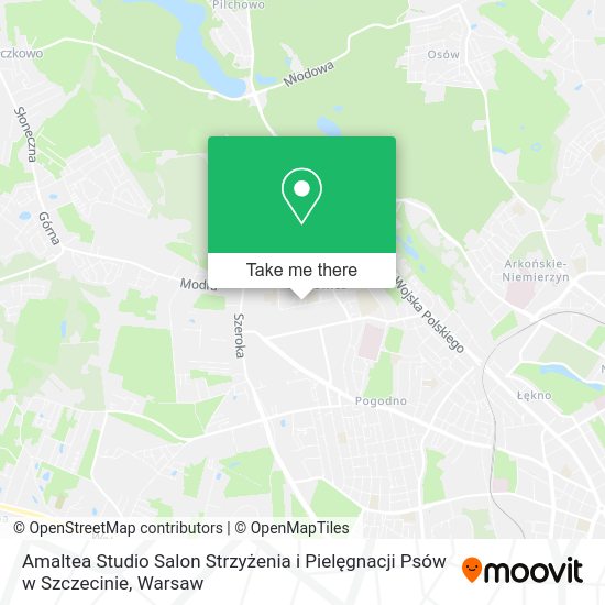 Amaltea Studio Salon Strzyżenia i Pielęgnacji Psów w Szczecinie map