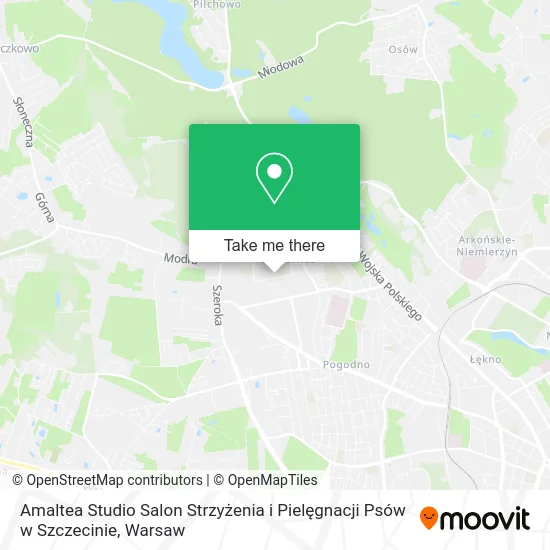 Карта Amaltea Studio Salon Strzyżenia i Pielęgnacji Psów w Szczecinie