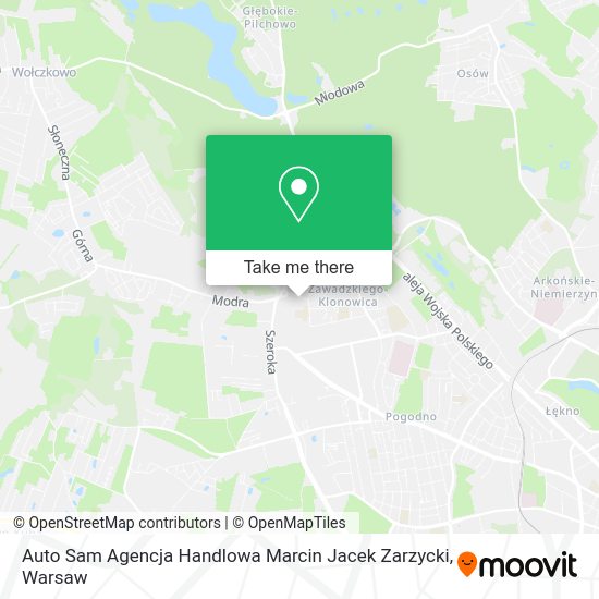 Auto Sam Agencja Handlowa Marcin Jacek Zarzycki map