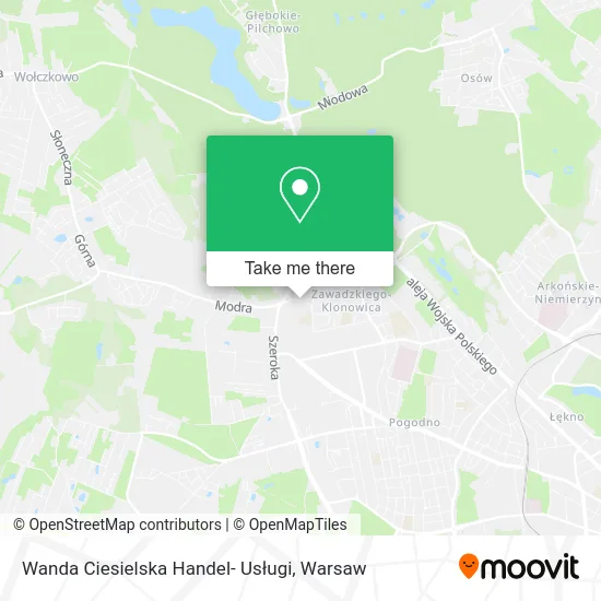 Wanda Ciesielska Handel- Usługi map