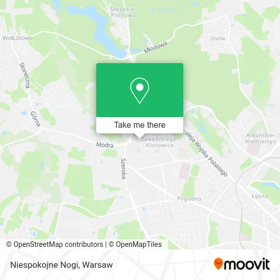 Niespokojne Nogi map