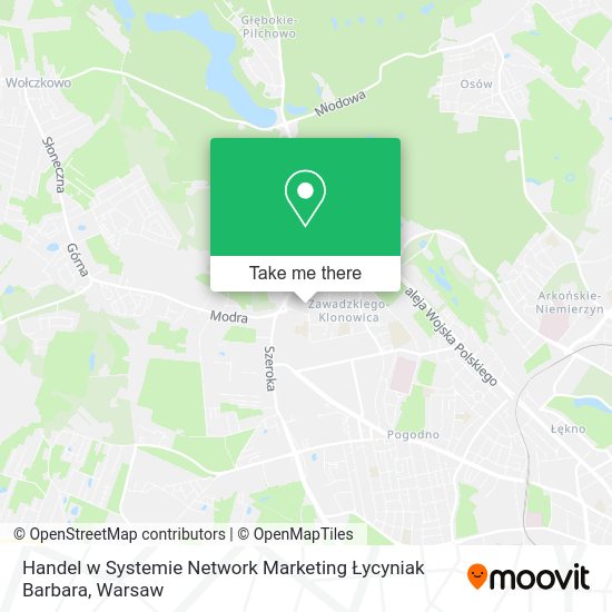 Handel w Systemie Network Marketing Łycyniak Barbara map