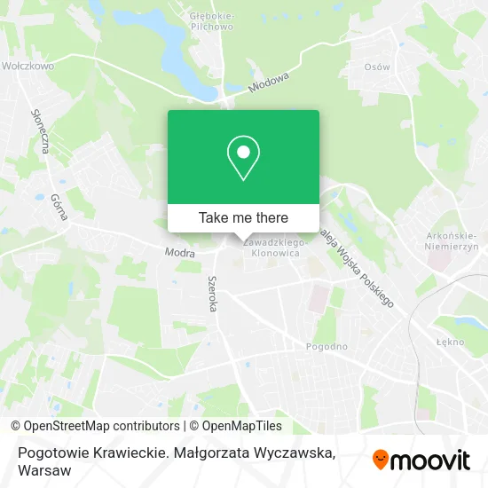 Pogotowie Krawieckie. Małgorzata Wyczawska map