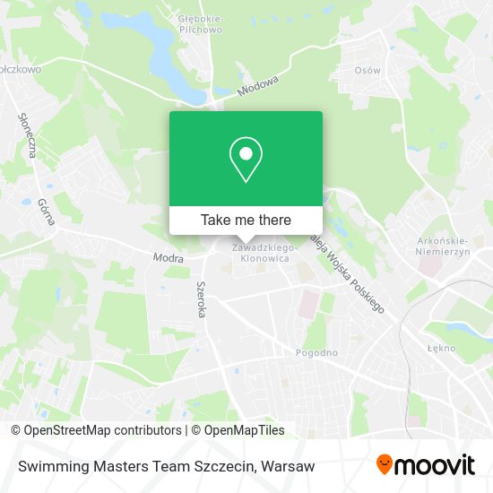 Swimming Masters Team Szczecin map