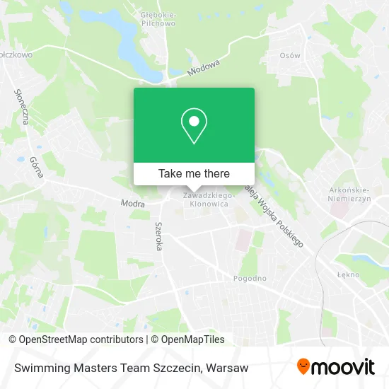 Swimming Masters Team Szczecin map
