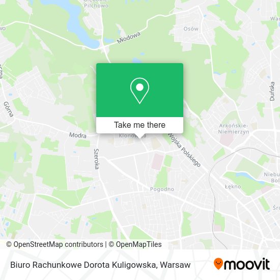 Biuro Rachunkowe Dorota Kuligowska map