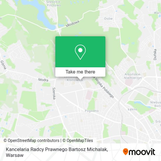 Kancelaria Radcy Prawnego Bartosz Michalak map