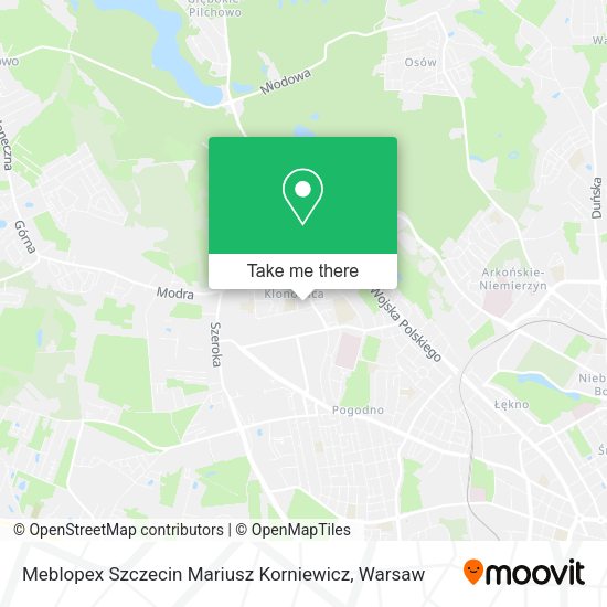 Meblopex Szczecin Mariusz Korniewicz map