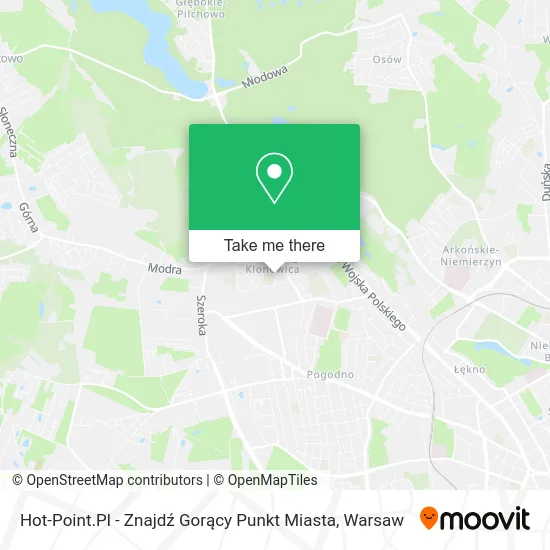 Карта Hot-Point.Pl - Znajdź Gorący Punkt Miasta