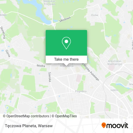 Tęczowa Planeta map