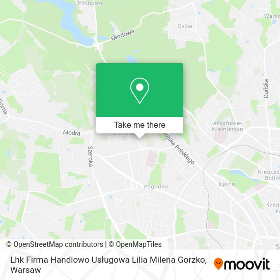 Lhk Firma Handlowo Usługowa Lilia Milena Gorzko map