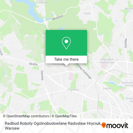 Radbud Roboty Ogólnobudowlane Radosław Hryciuk map