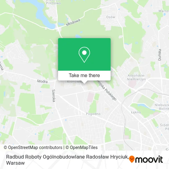 Карта Radbud Roboty Ogólnobudowlane Radosław Hryciuk