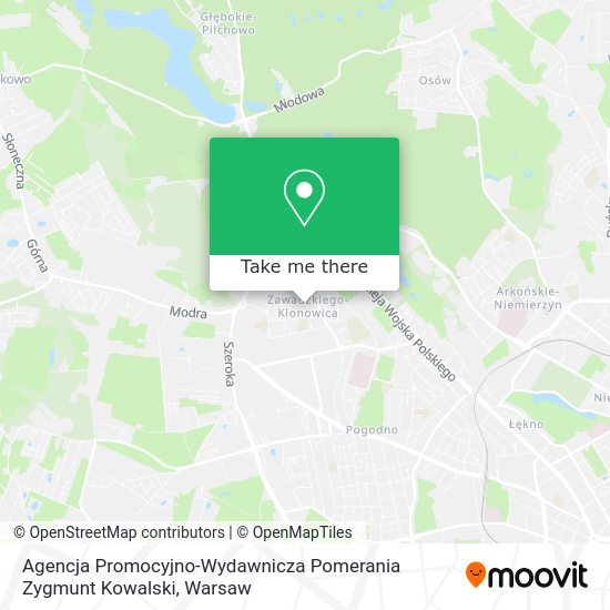 Agencja Promocyjno-Wydawnicza Pomerania Zygmunt Kowalski map