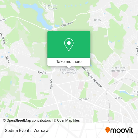 Карта Sedina Events
